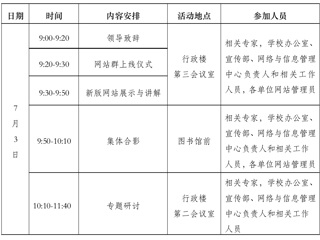 关于举行高校信息化建设与发展研讨会暨yl23455永利官网网站群上线仪式的通知
