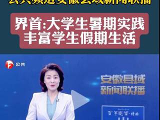 安徽广播电视台报道永利官网义务支教社开展暑期“三下乡”社会实践活动
