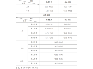​yl23455永利官网作息时间表(冬季)